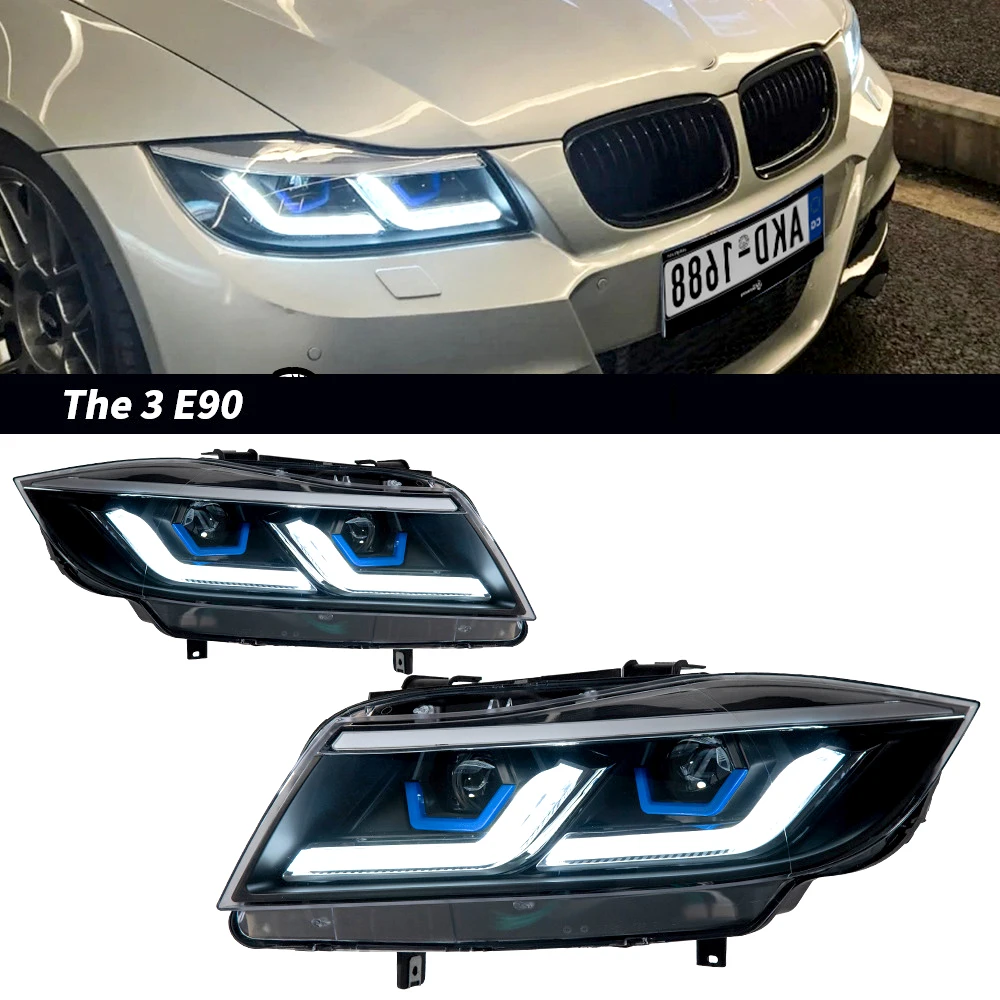 Car Lights for BMW E90 Headlight Projector Lens 3 Series 330i 320i Signal Head Lamp LED Headlights Drl Automotive Accessories