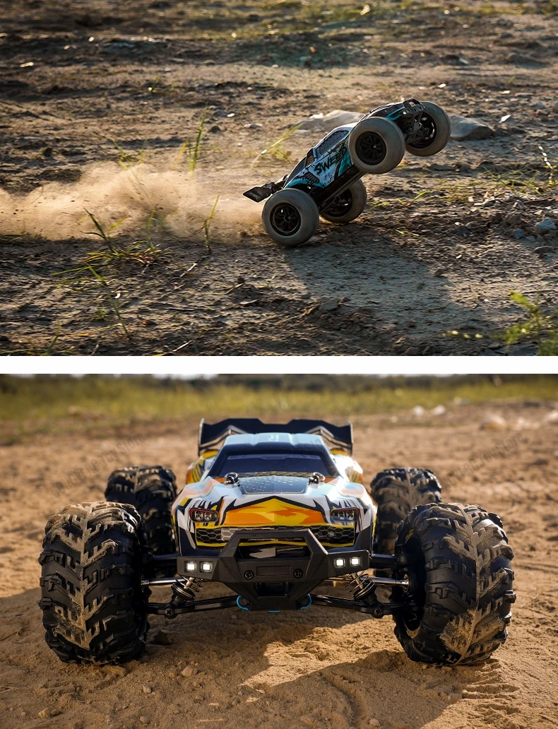 50 or 80KM/H Rc Cars 1/16 Off Drift Road 4WD with LED 2.4G Waterproof Remote Control Monster Truck for Adults and Kids Toy Gift