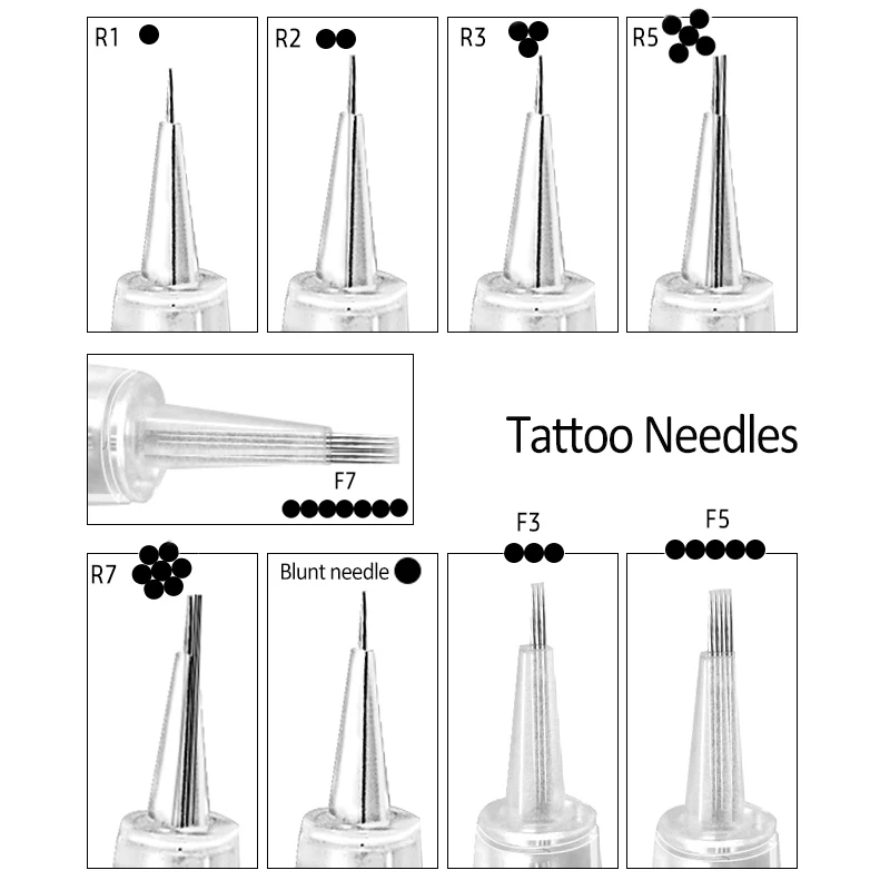 20 قطعة الوشم Microblading الإبر المسمار ل 1D 1R 2R 3R 3F 5R 5F 7R 7F ديرما أدوات Dr.imp القلم الكهربائية الوشم خرطوشة الإبر