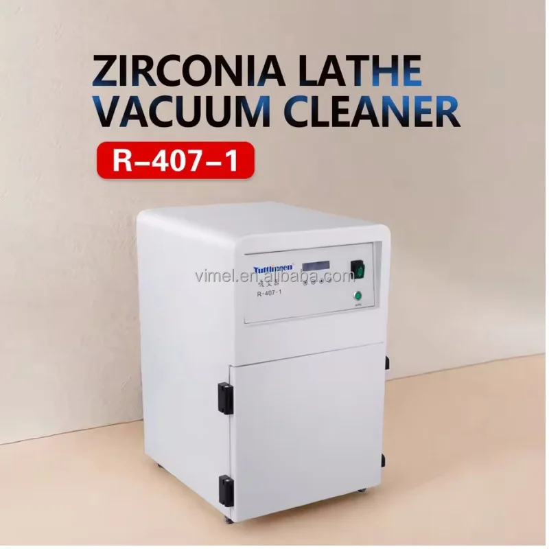 R-407-1 Zirconia Milling Machine Lathe Vacuum Cleaner Dental Dust Collector Dental Suction Unit