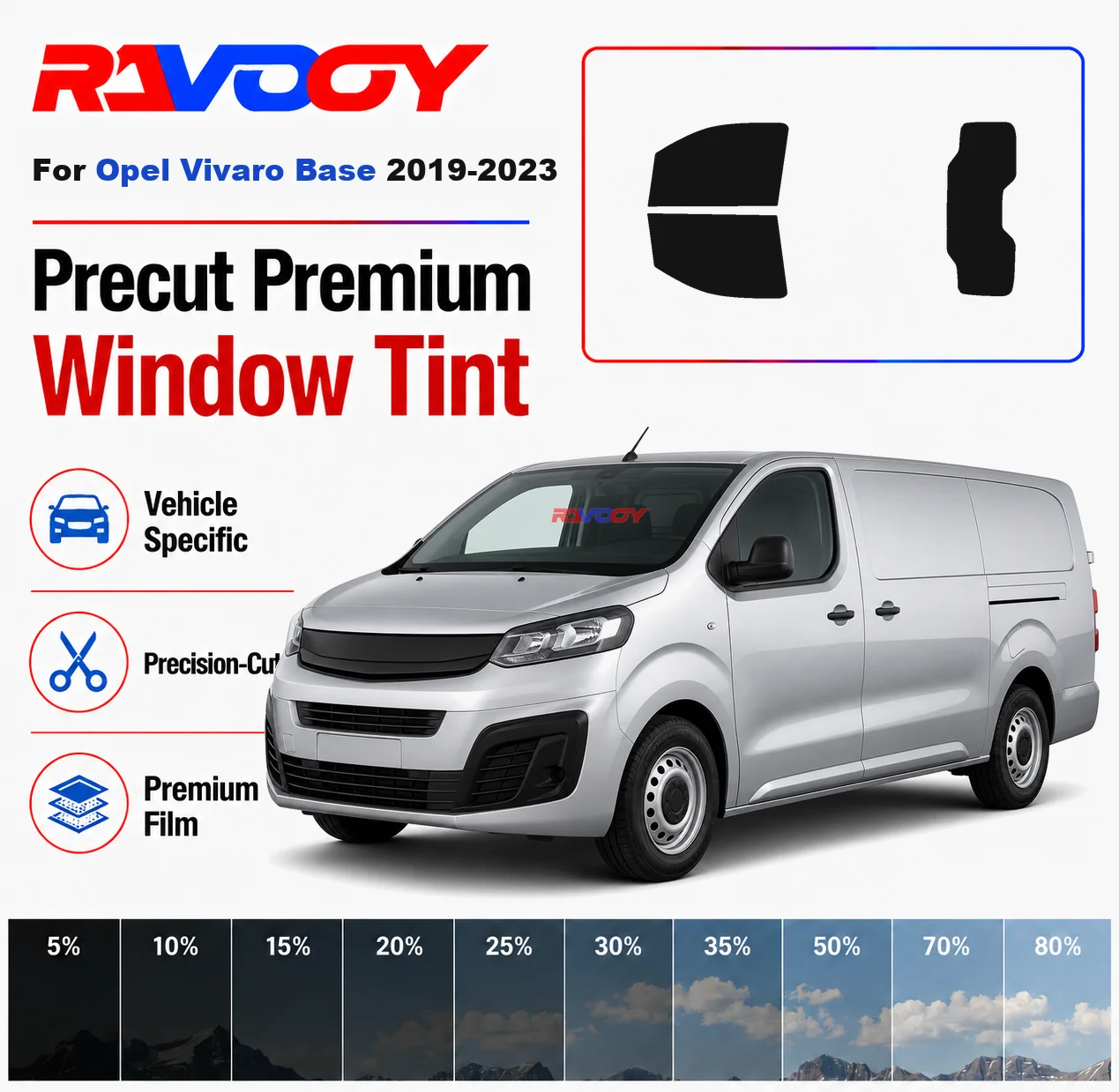 premium-precut-window-tint-kit-front-rear-windows-rear-windshield-for-opel-vivaro-base-2019-2023-complete-set-nano-ceramic-film