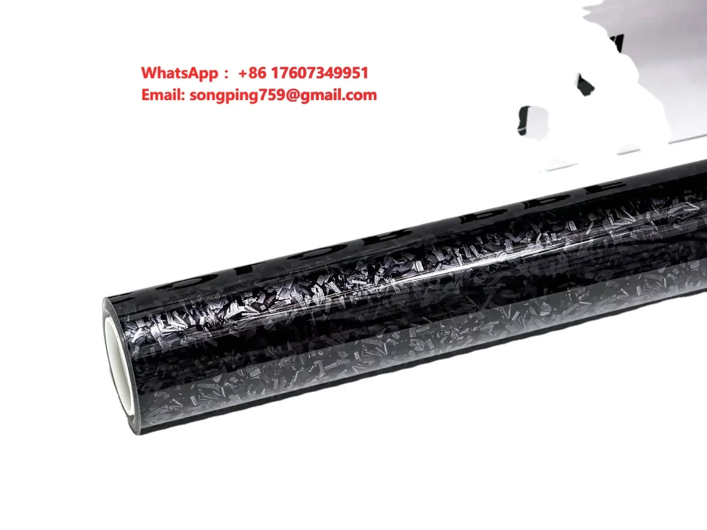 Five-year Warranty Wholesale Glossy Black Forged Carbon Fiber Vinyl Wrap Film Roll PPF Wrap Car Color Change Film Body Stickers