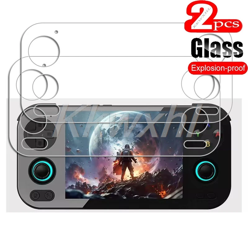 2PCS FOR ANBERNIC RG 476H Handheld Game Console 4.7Inch Tempered Glass ON ANBERNICRG476H RG476H 9H  Screen Protector Film Cover