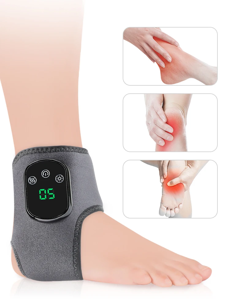 Elektrisches Fußwärmemassagegerät, Heißkompressen, Vibrationsmassagegerät, atmungsaktives Material, Fuß- und Sprunggelenk, Schutz der heißen Kompresse
