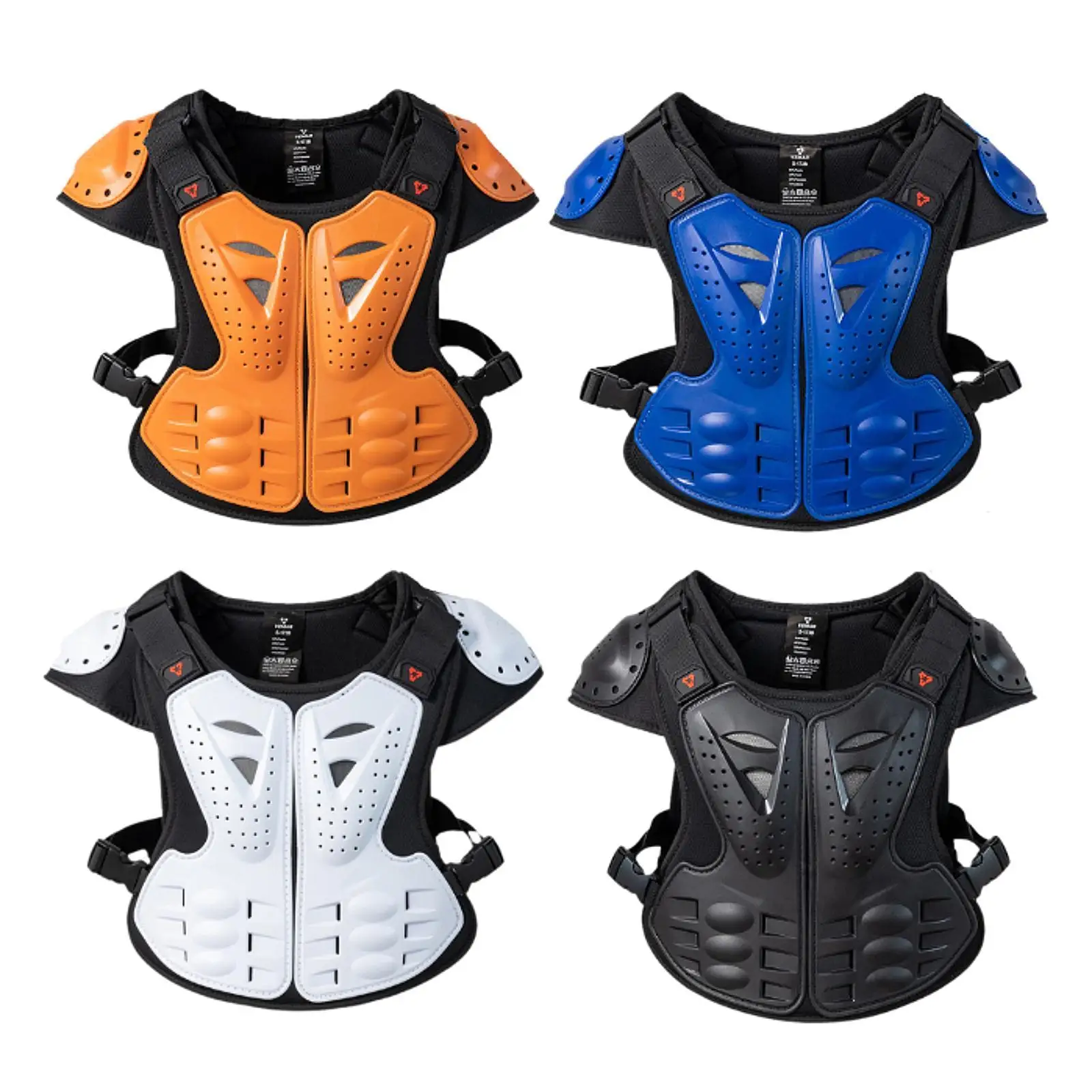 Motorcycle Vest Body Guard Vest Shock Absorption Chest Vest Shoulders Protection for Outdoor Riding Skating Motocross Skiing