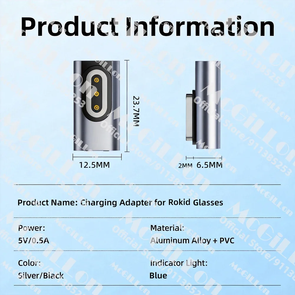 Für Rokid AI-Brillen USB-C-Ladegerät Magnetischer Adapter Smart-Brillen Magnetische Ladestation Intelligentes Brillenzubehör – Detail 8