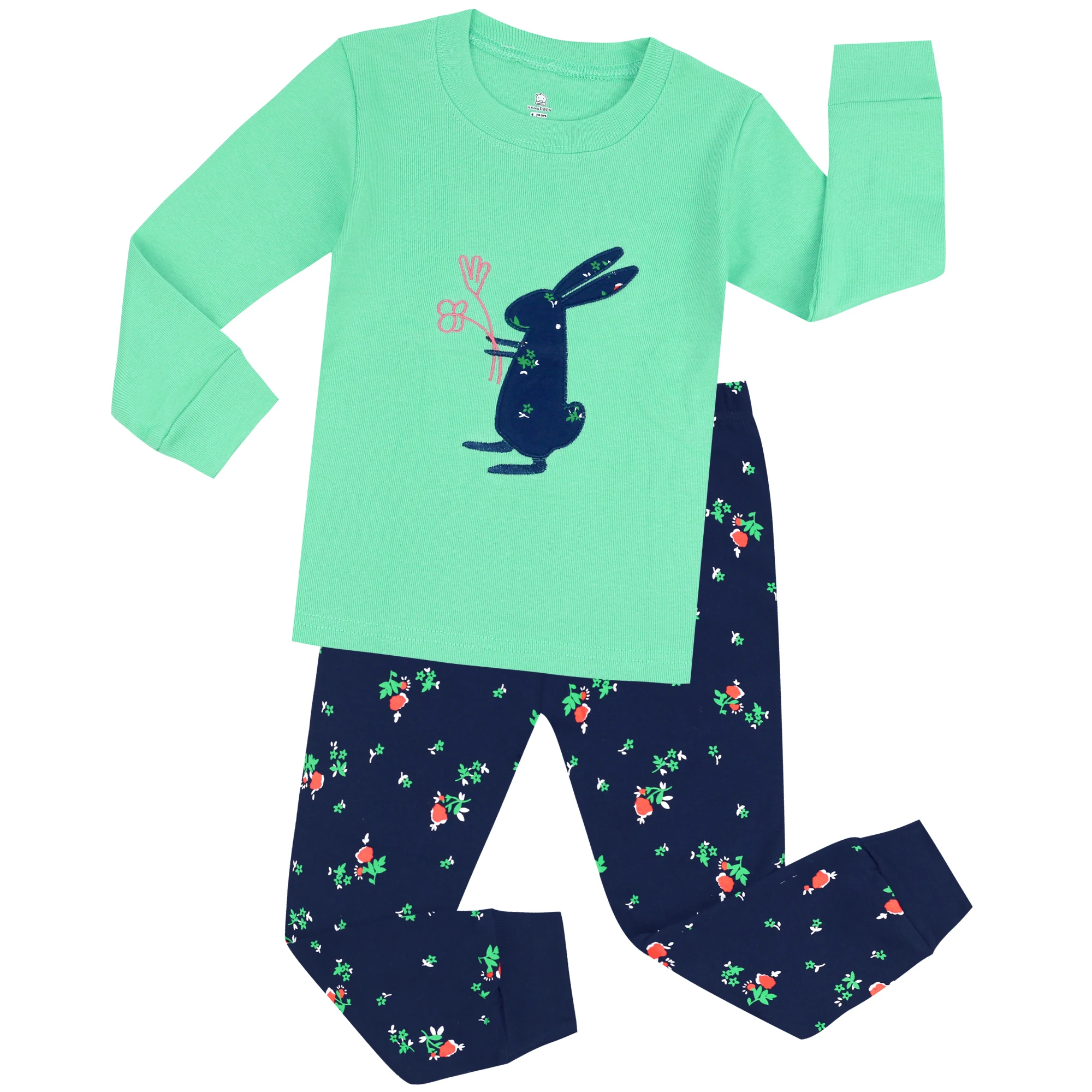 Ragazzi Ragazze Pigiama Set Bambini Bambino da 1 a 2 3 4 5 6 7 anni 100% cotone Manica lunga Pigiama per bambini Autunno Inverno Pjs Abbigliamento