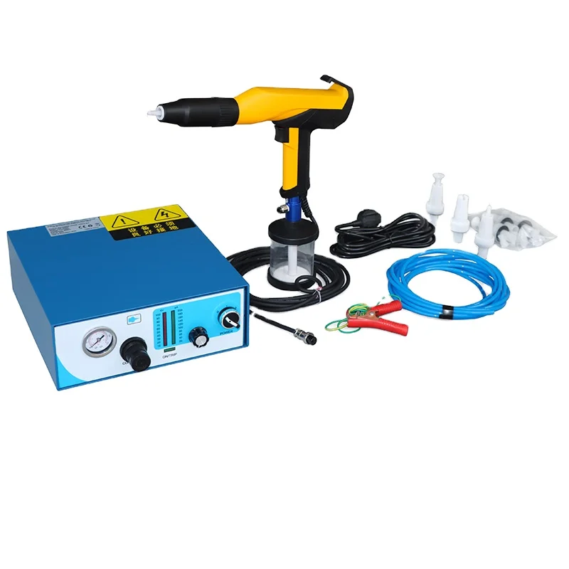 Laboratory Mini Powder Coating Curing Oven Equipped With Spray Paint Gun Motor Steel Base for Aluminum Wheel Rims