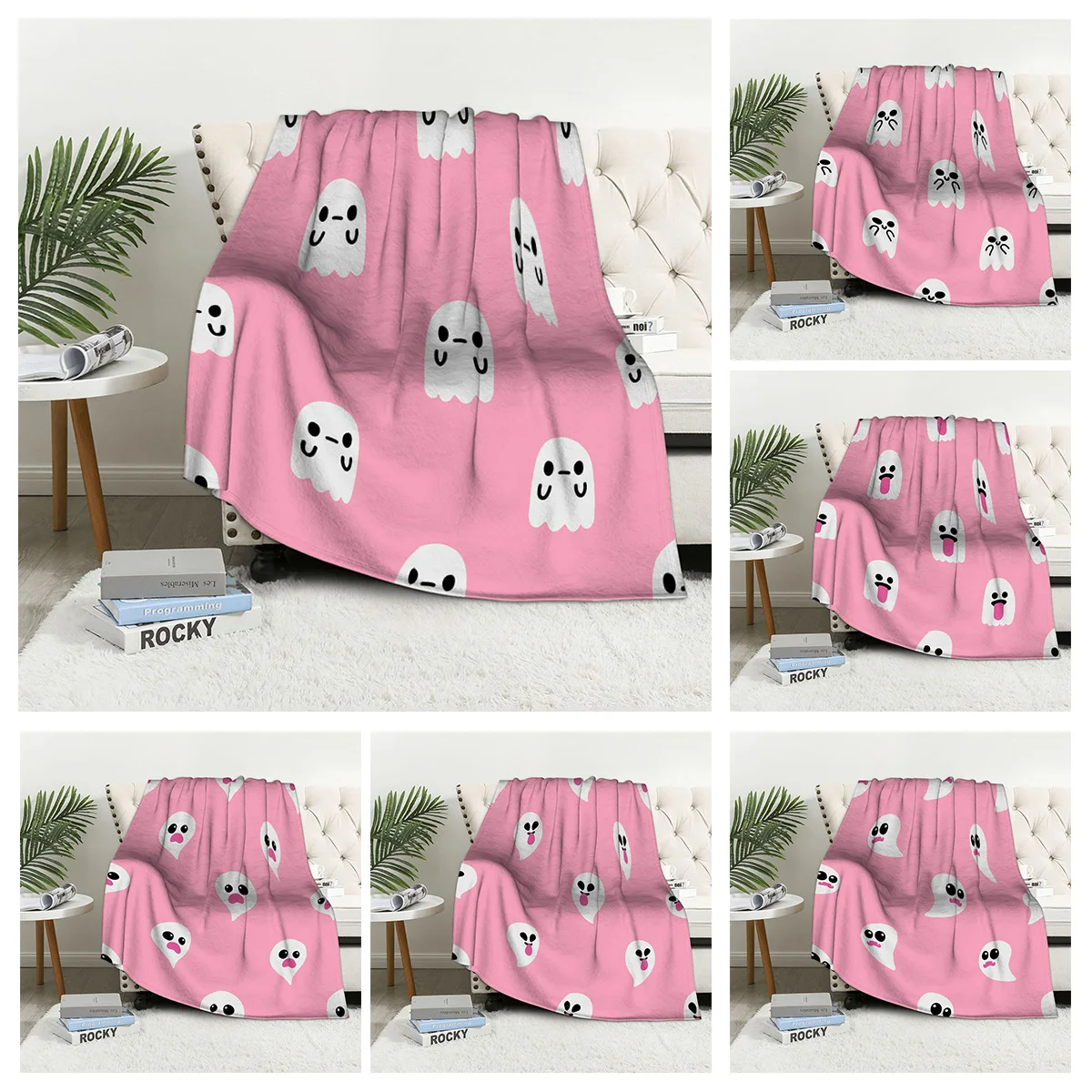 

Home decoration plush Throw Sofa blanket Anime animals Bedspread bed fluffy soft blankets decor Plaid Modern morandi Abstract