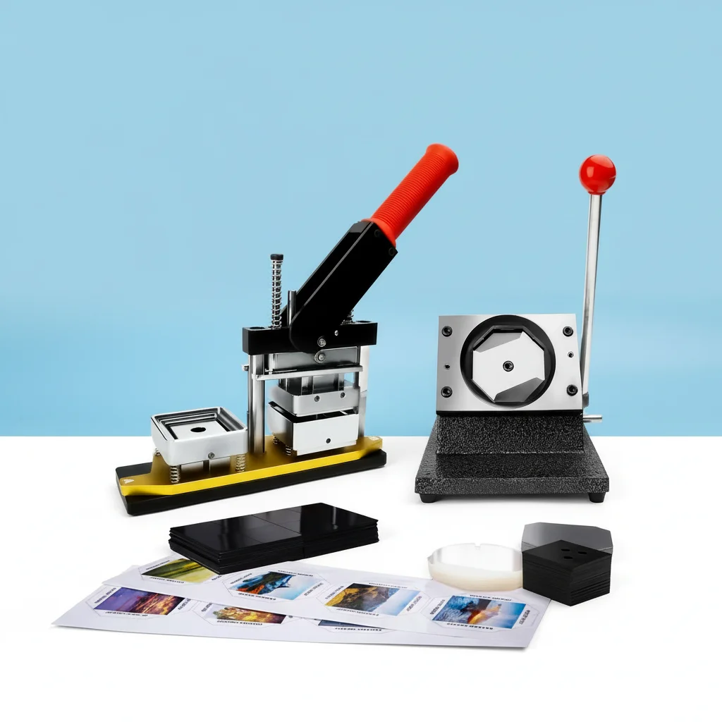 Picture: 50mm 2 in Square Fridge Magnet magnetic badge machine