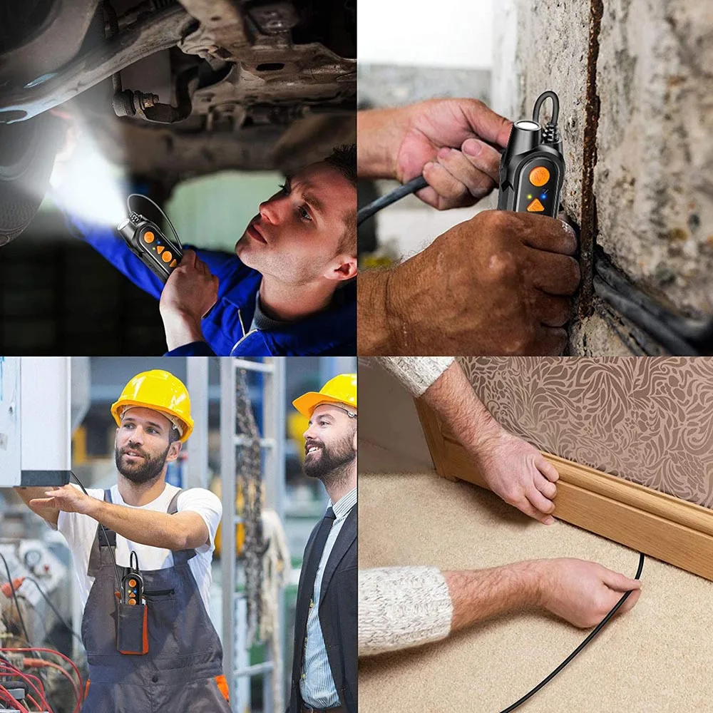 Auto Focus Wireless Drain Camera with Flashlight 12MP 3104P Waterproof 5G Wi-Fi Endoscope Inspection Bore Scope Cam PQ316