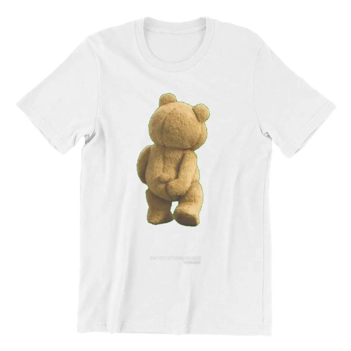 Teddy Bear Ted Scratching print T Shirt  Clothing Funny Short Sleeve O Neck Tees Party Exercise Is Essential Short Sleeve