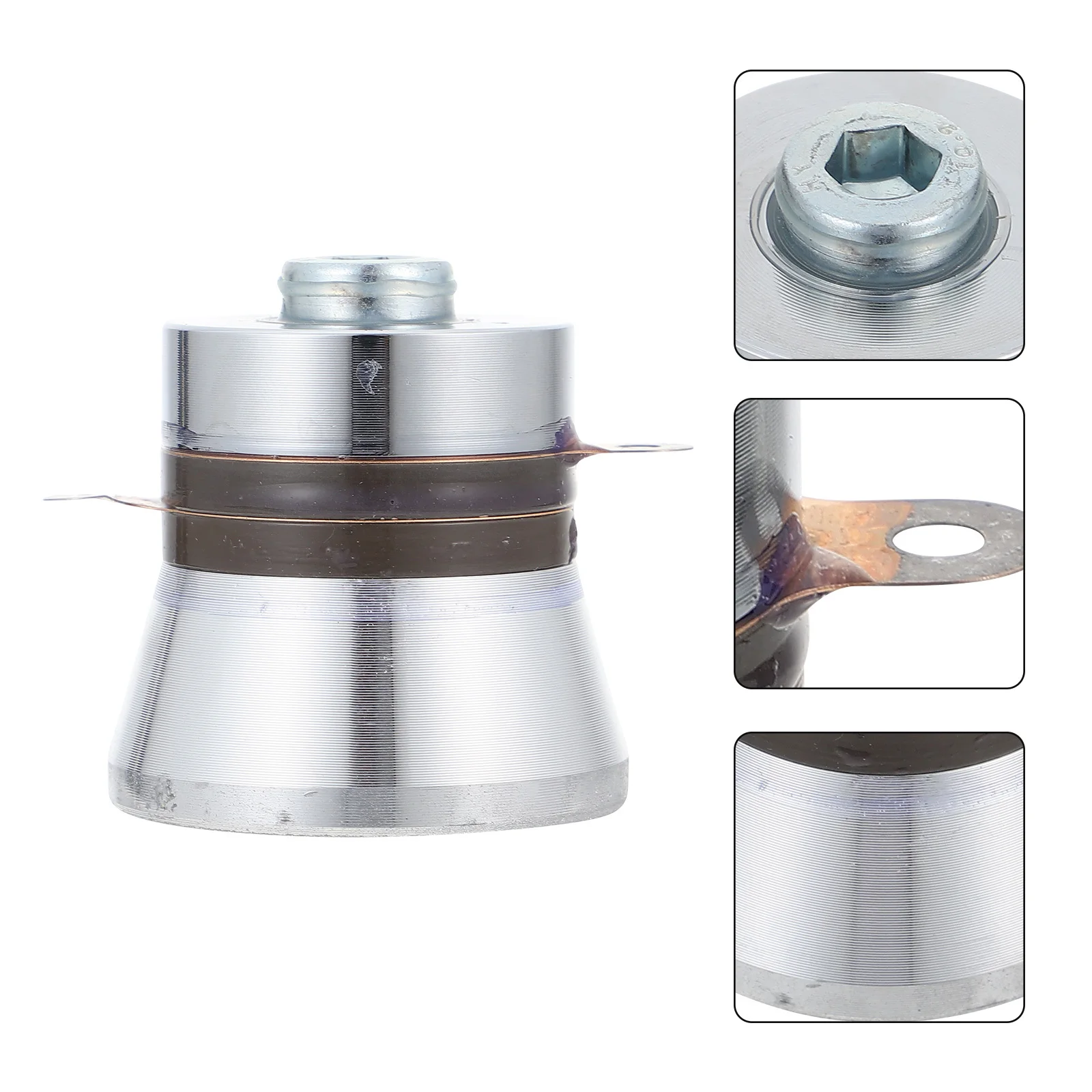 

Piezoelectric Transducer 40khz 60W High Density Aluminum Dishwasher Cleaner Replacement Transducer Accessory Dishwasher Supply