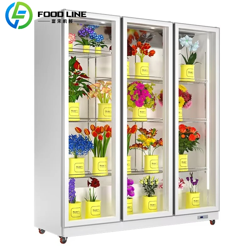 

FL Customized Fresh Flower Fridge Display Cooler Refrigerated showcase for Flower
