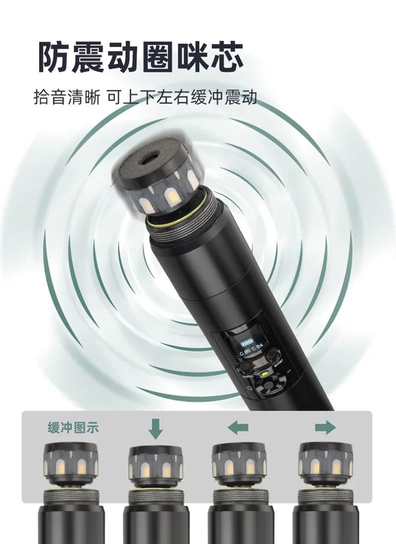 Mikrofon bezprzewodowy, mikrofon karaoke jedno-kanałowy na dwa, true diversity, do występów i karaoke w KTV.