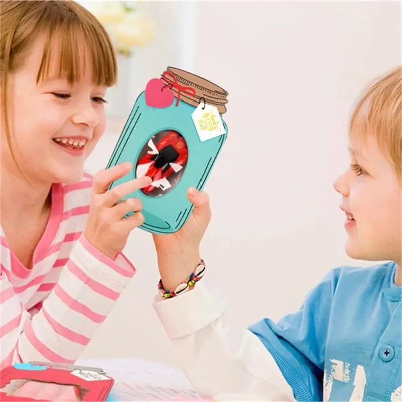 C7AB 50 Pcs Jar Happy Valentines Day Cards Valentine Gift for Classroom School Exchange Party Valentines Cards for Kid