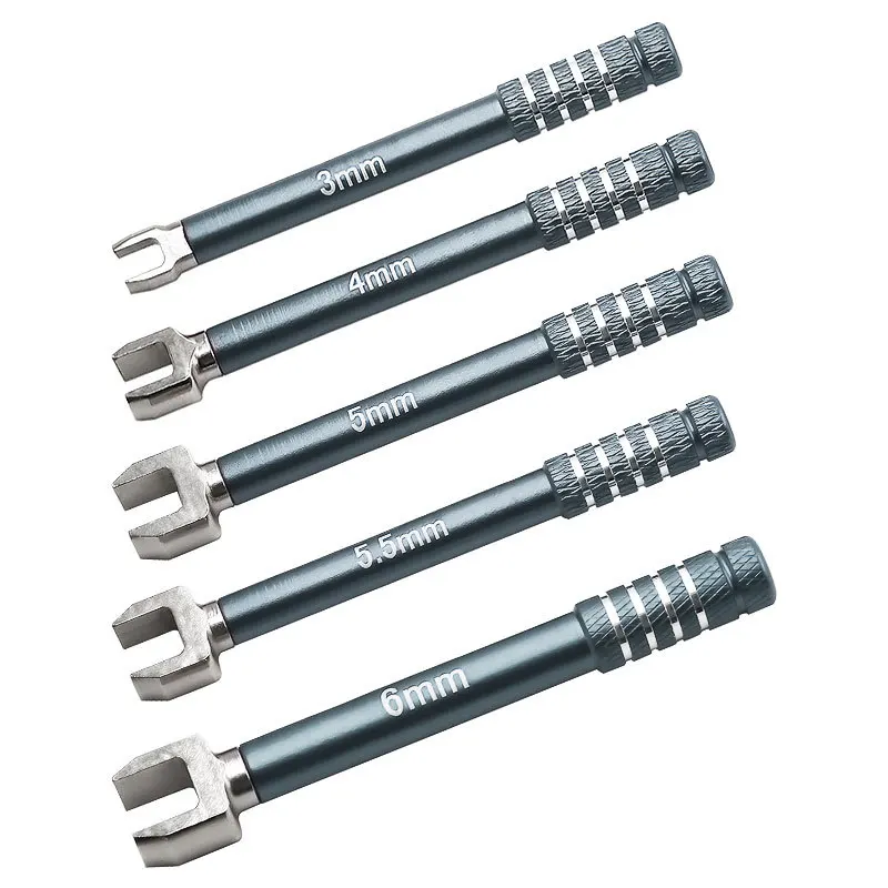 مفتاح ربط Alu-Turnbuckle 3.0/4.0/5.0/5.5/6.0 مم 5 قطع/المجموعة R:Red BL:Blue TI:Titanium