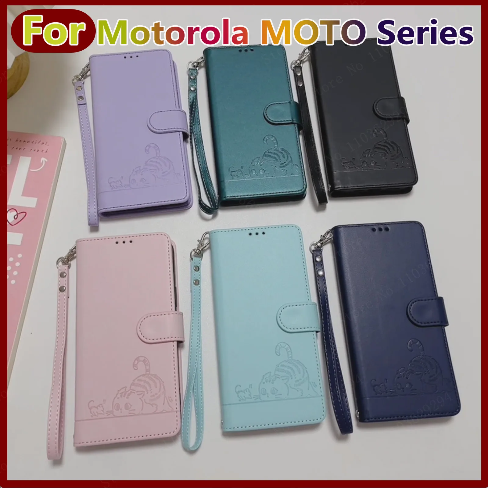 Custodie per Motorola Moto x30 x40 edge 30 40 50 pro e20 e30 e40 e32 e13 custodia per telefono porta carte di credito in pelle Flip Wallet cover