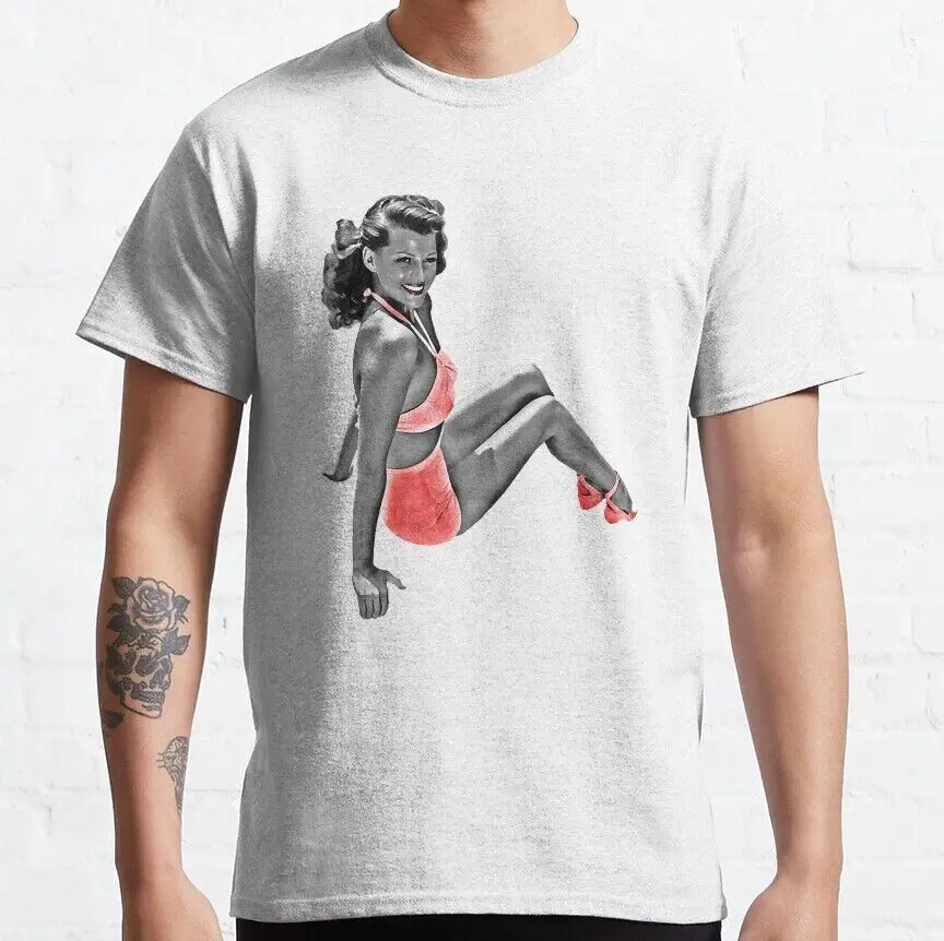 VINTAGE PHOTOGRAP RITA ART HAYWORTH GIFTS MUSIC FAN CLASSIC T-SHIRT