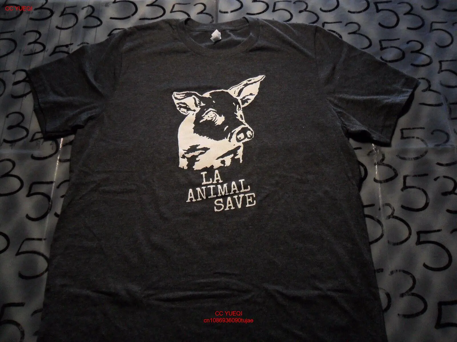 Большая веганская рубашка NWOT LA Animal Save Go