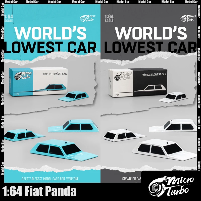 

Microturbo Mt1:64 Fiat Panda Miniature Model Car Alloy Car World'S Lowest Car Bug Car Collection Decoration Customized Toys Gift