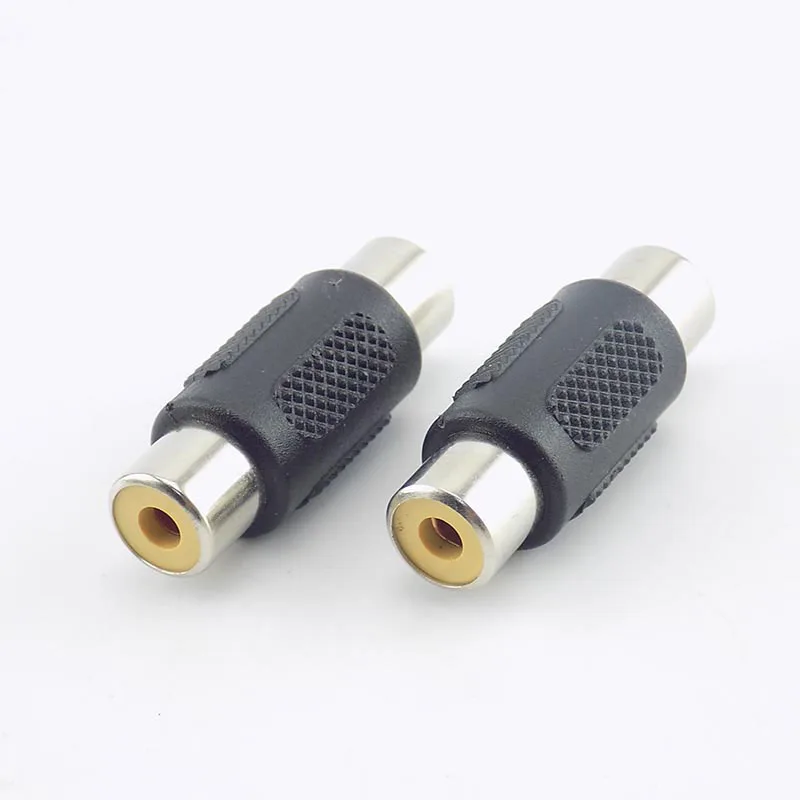 2/5Pcs CCTV RCA Female to RCA Female Coupler Connectors Audio Video Av Cable Jack Plug Adapter Plug For Cctv Camera System G3