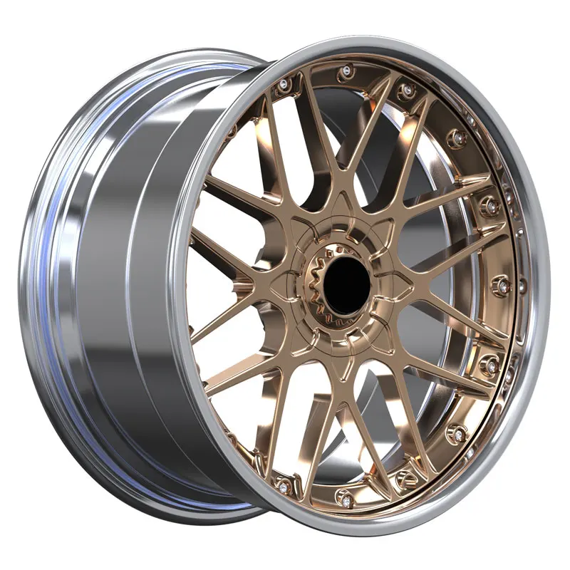 2-Piece Forged Wheel 20-Inch Aluminum Alloy Rims 5*120 5*114.3 Stylish Racing Car Wheels For Luxury Vehicles