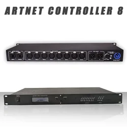 Artnet Dmx Control 8 Port Signal Converter Output 4096 Channels Dj Disco Party Stage Lighting Controller