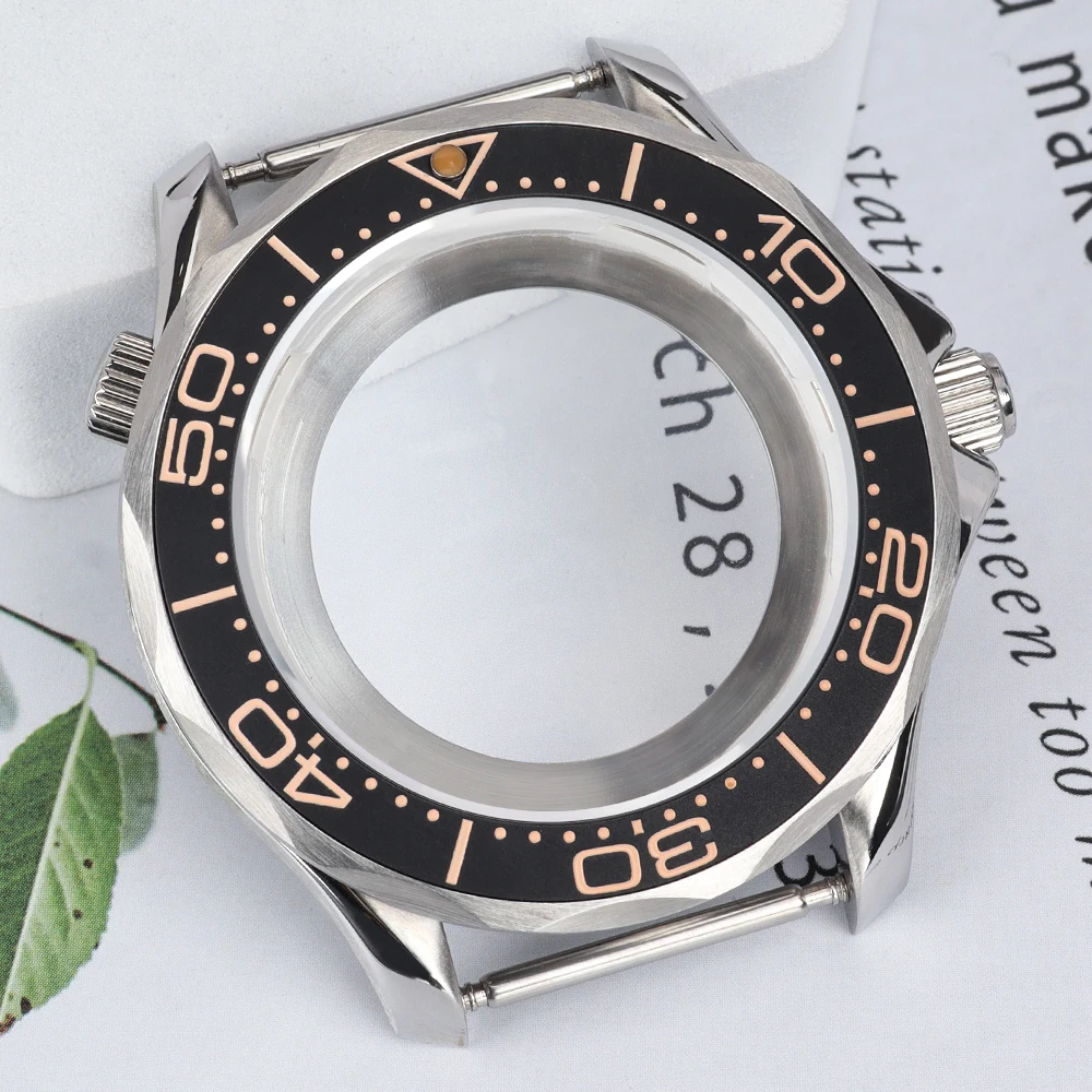 

Серебряный корпус для дайверских часов 41 мм из нержавеющей стали для механизмов Seiko NH34 NH35 NH36, циферблат 31 мм, сапфировое стекло, 10ATM, Seamaster 300, запчасти для модификации Seiko.