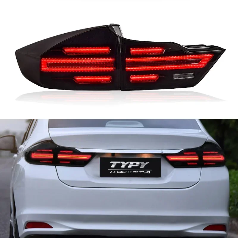 

LED Car Accessory Rear Running Lamp For Honda City Grace 2015 2016 2017 2018 Tail Lights Turn Signal Reverse Brake Light