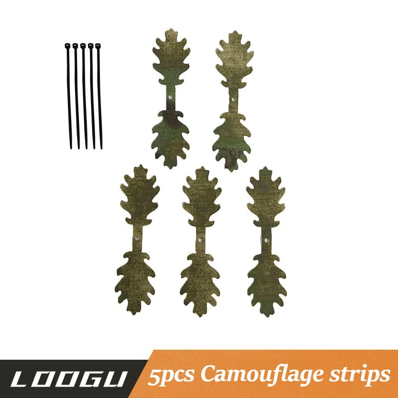 5pcs 3D Camouflage Strips, FAST Special Forces Camouflage Decorations, Tactical Helmets Camouflage Covers, Helmet Accessories