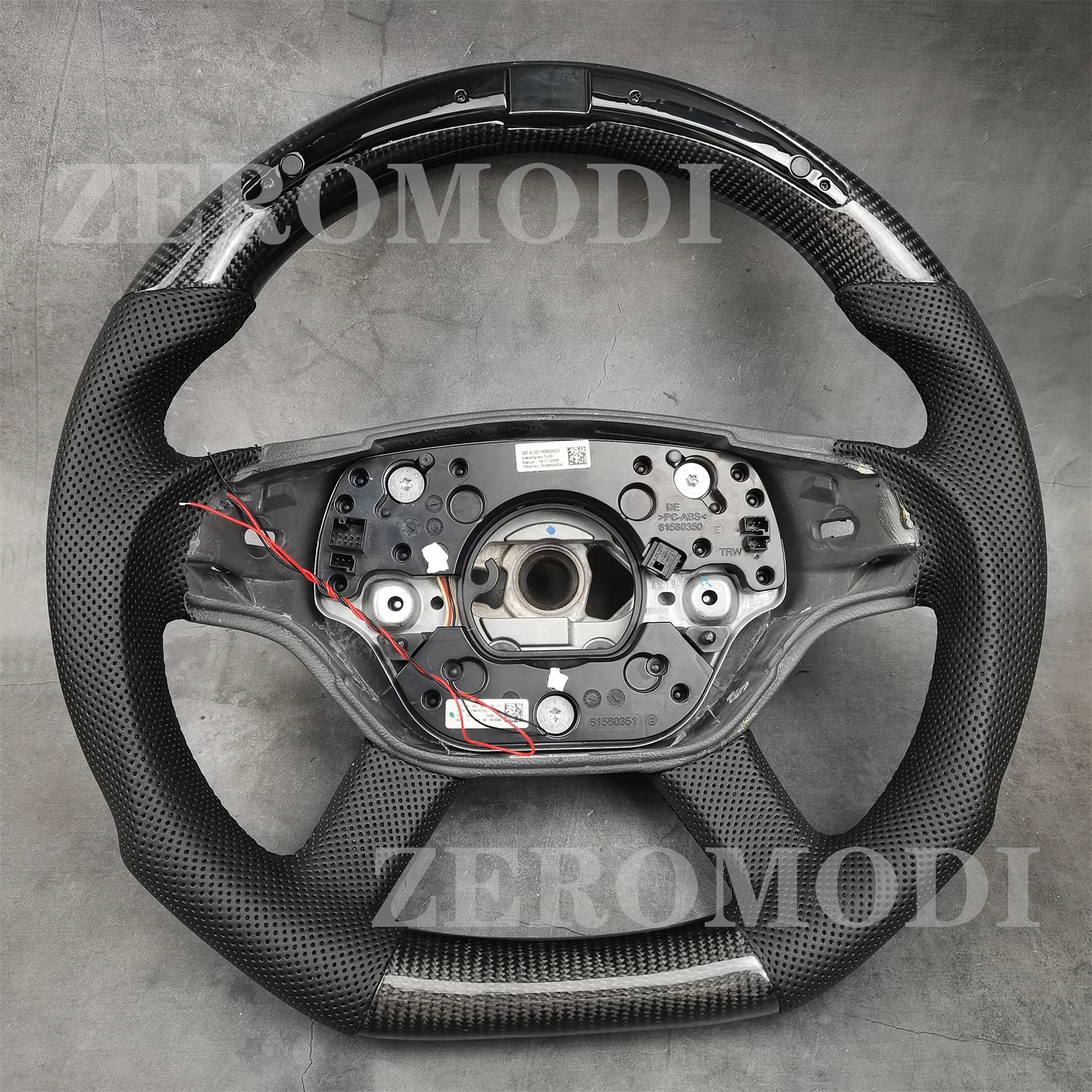 

For Mercedes-Benz W221 W216 CL500 600 S500 S Class 2007 2008 2009 2010 2011 2012 LED Racing Carbon Fiber Steering Wheel