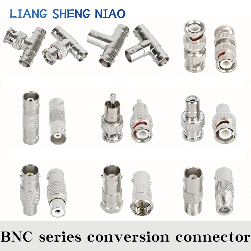 

1pcs BNC tee BNC two-way BNC male to female BNC-JJ BNC-KK BNC series conversion connector BNC RF Coaxial Cable connector