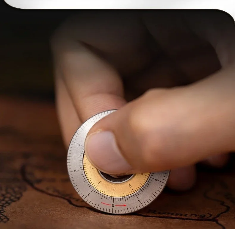 Limited Offer Retro Old-fashioned Logarithmic Slide Rule Multi-function Curve Measuring Ruler Tool Pendant