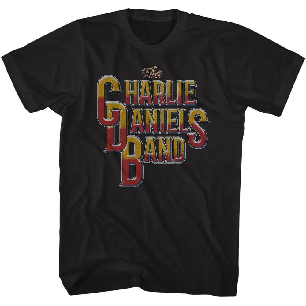 Charlie Daniels Band Vintage Style Logo Black T Shirt