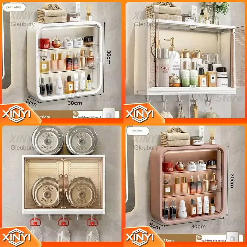 Narrow Multipurpose Simple Vanity Makeup Jewelry Shelf Storage Over Toilet Princess Schrank Lounge Furniture for Salon