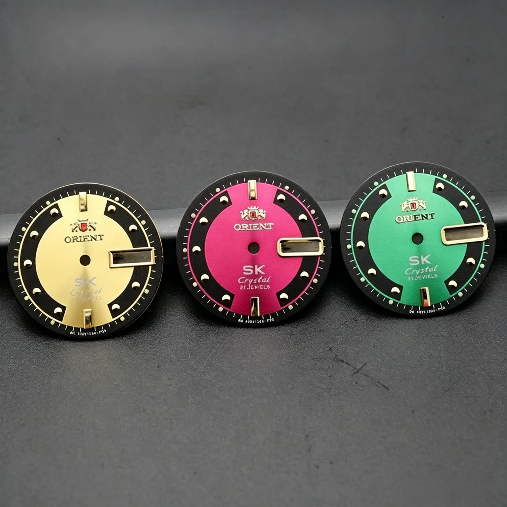 Esfera Orient AAA de 28.5mm para Movimiento 46941 46943, Accesorios Modificados para Reloj Orient, Esferas Rojas, Azules, Verdes, Negras y Color Té