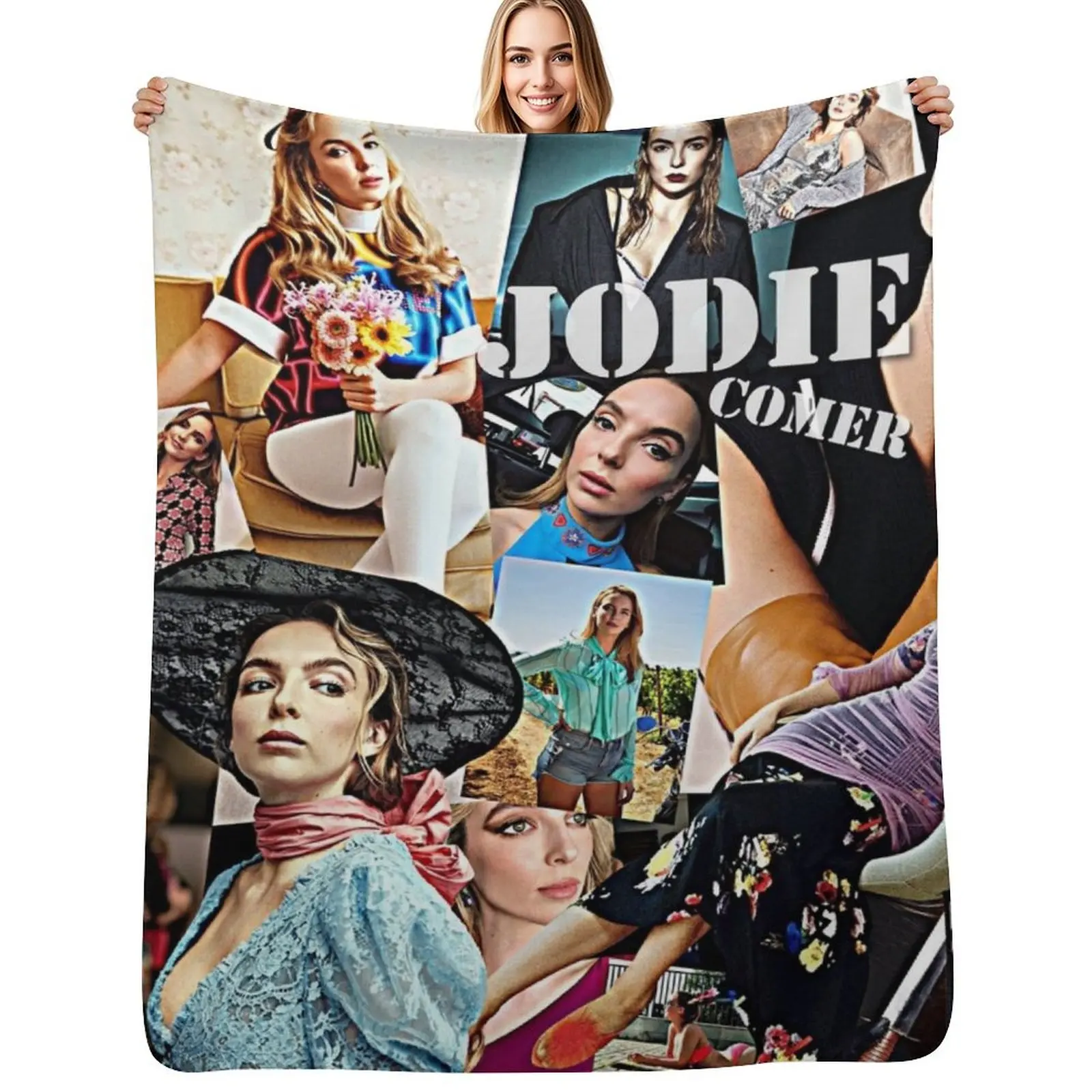

jodie comer Throw Blanket Year Round Soft Comfortable Blanket for Home