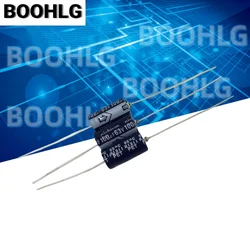10PCS horizontal axial polarized aluminum electrolytic capacitor 63v 100uf 8X16mm