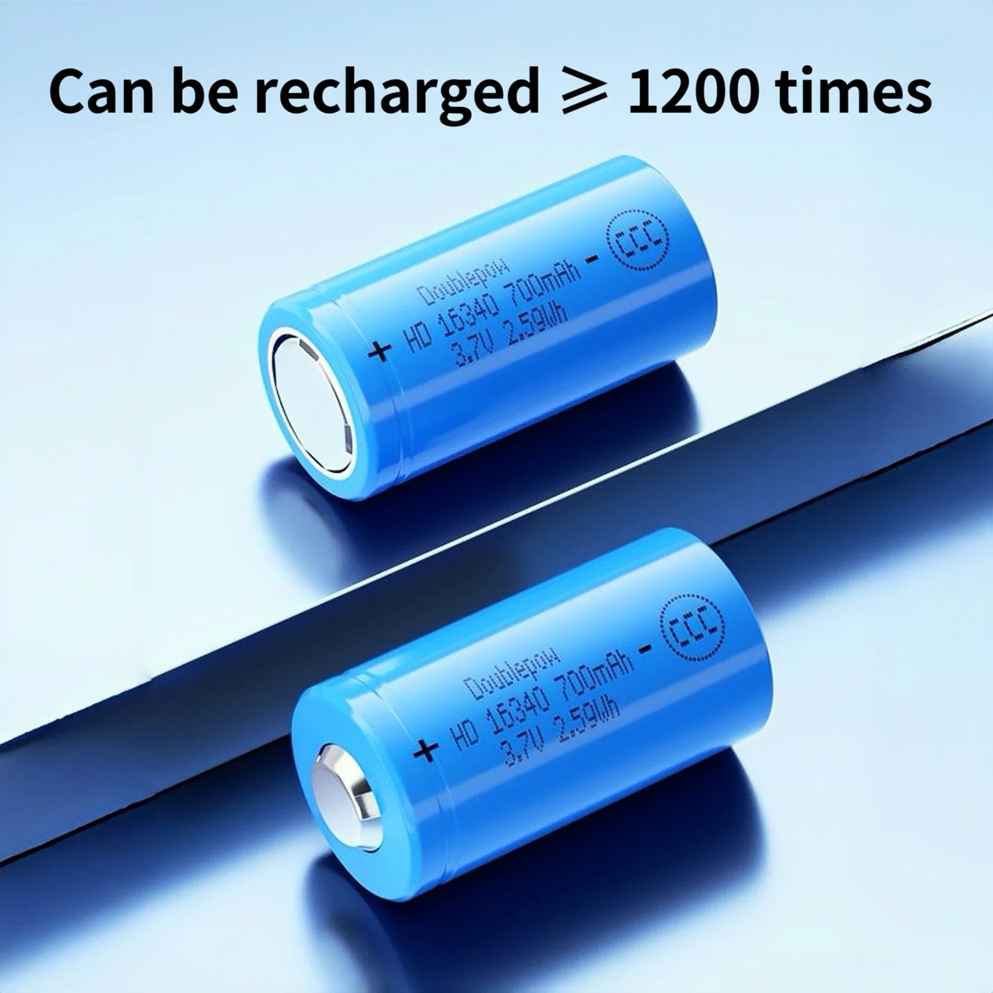 16340 Battery 3.7V 700mAh CR123A Rechargeable lithium battery Charger for Camera Smoke alarm Walkie talkie Flash lights Spy cam