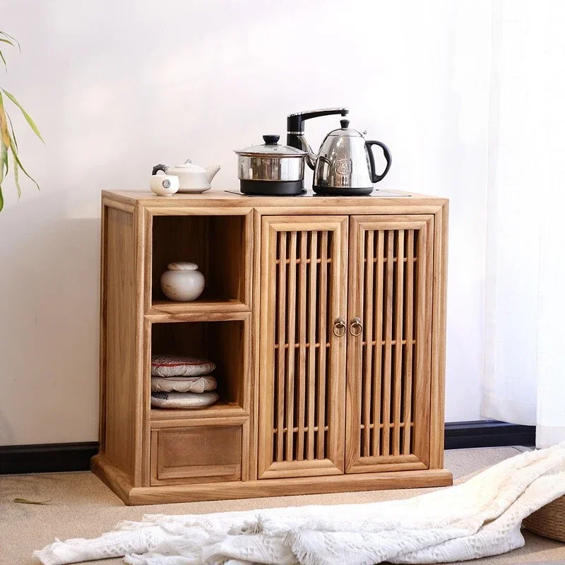 

elm dining side cabinet, multi-functional locker, living room, tea room, boiling stove, table side cabinet