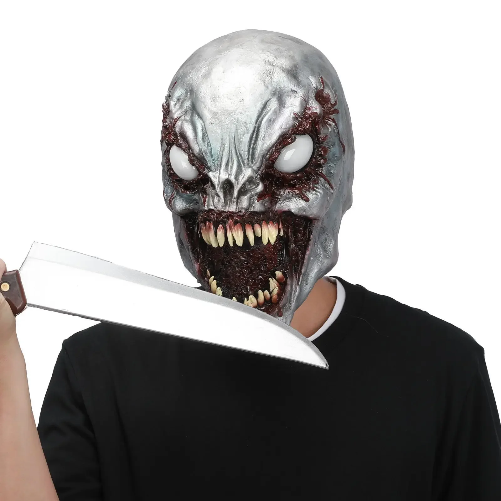 Movie 2024 New Venom Led Mask Helmet Mask Latex Halloween Gloves Cosplay Funny Masquerade Props Costume Props Party Gift Kids