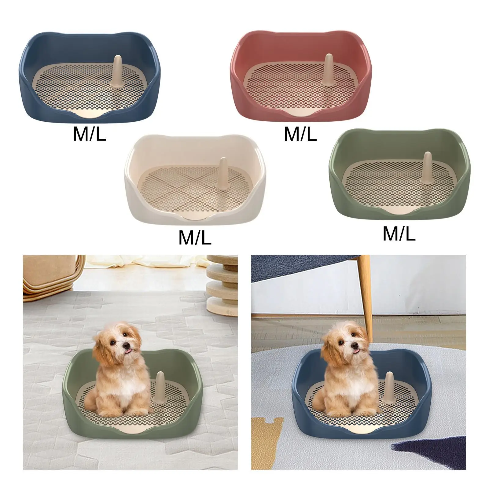 Bandeja sanitaria para perros pequeños - Plástico fácil de limpiar - imagen 2