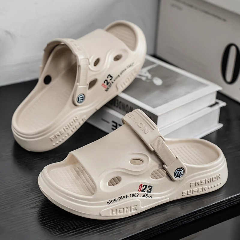 2025 Pantofole da uomo nuove Estate Capispalla per conducente Auto Sabbiatura Spiaggia Sport Pantofole fresche all'aperto Casa antiscivolo Alla moda