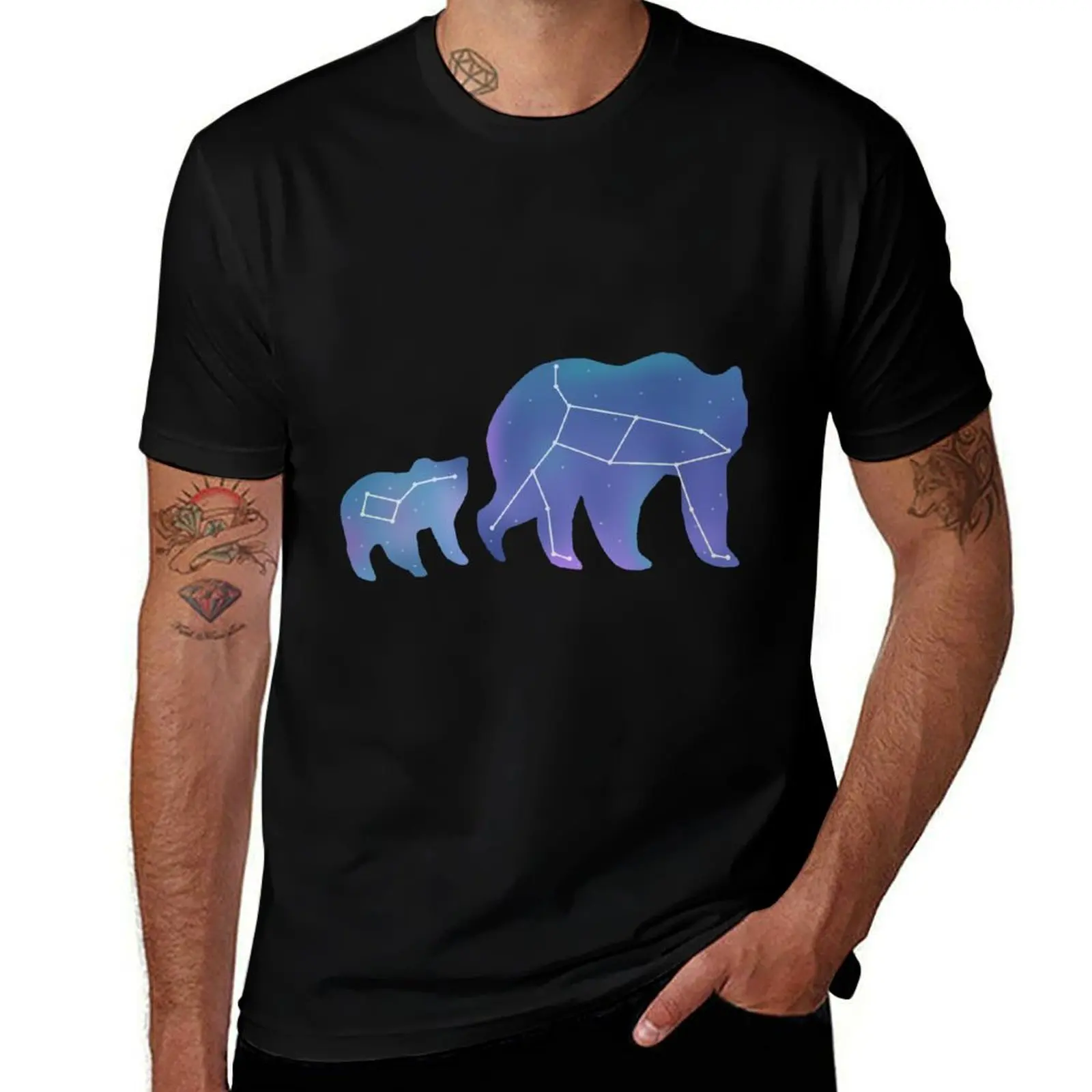 Ursa Major and Minor - Digital T-Shirt Daily Wear Print T-Shirt