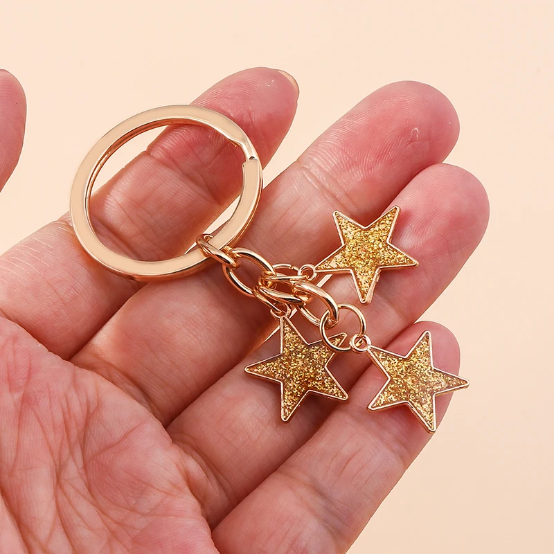 Aihua Y2K Schlüsselanhänger Kristall Stern Schlüsselanhänger für Frauen Männer Freundschaft Geschenk Handtasche Dekoration handgemachten Schmuck – Detail 25