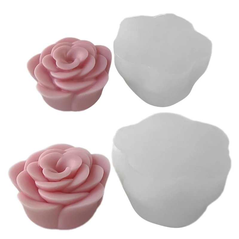 Quality Rose Cake Decorating Silicone Mold Soft and Flexible Rose Silicone Cake Mold Delicate Pastries Crafting Mo