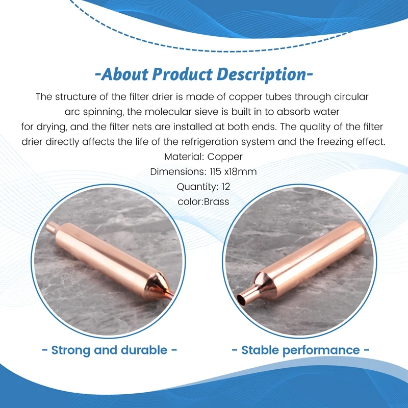 12X Refrigeration Filters 115 X18mm Refrigerator Filter Dryer Accessories Refrigeration image 2