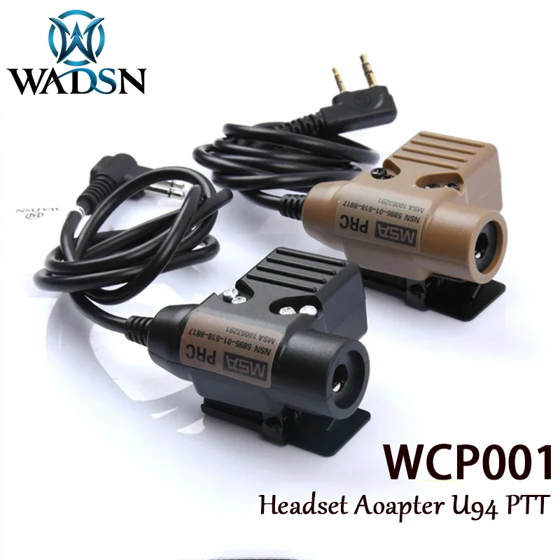 Tactical Military Version U94 PTT Comtact II Wired plug military headphone adapter Outdoor hunting headphone connection cable