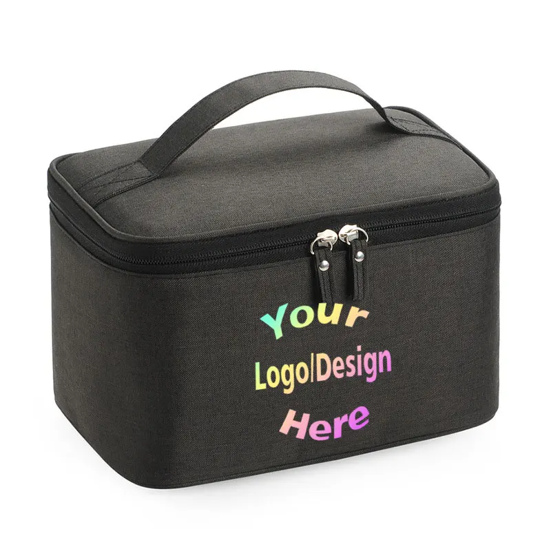 

Custom Design Travel Tote Cosmetic Bag Toiletry Organizer With Printed Logo